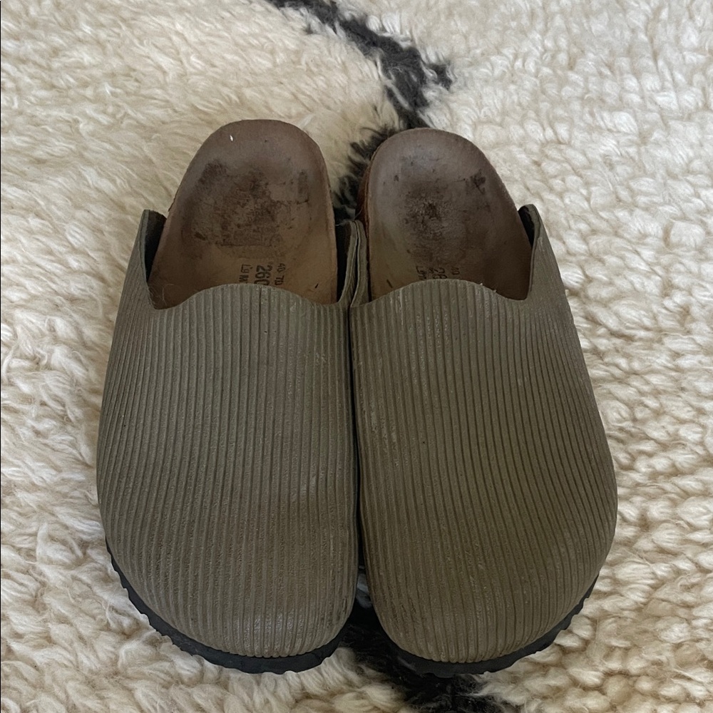 Birkis Tan Slip-On Clog